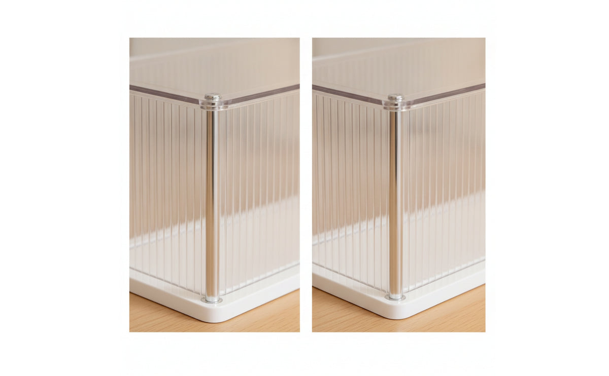 Figurine Display Case Transparent Acrylic Display Box Clear Showcase for Collectors, Desk, Shelf