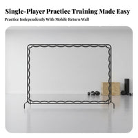 Tennis Return Net Portable Tennis Backboard Net Easy Installation Athletic Gear for Beginners, Advanced Athletes, Backyard, Outdoor, Driveway