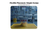 Heavy Duty Semi-Circular Fire Pail Thickened Bottom Wall-Mounted Sand Pail Long-Lasting Metal Firefighting Pail Wide Opening for Safety Officers, Property Managers, Factory Workers, Gas Stations, Factories, Warehouses, Workplaces