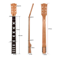 LP Guitar Neck White Trapezoid Inlay LP Style Neck Precision Fretwork Music Instrument Part for Luthiers