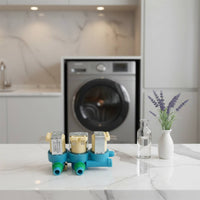 Washing Machine Water Inlet Valve Built-in Strainer Screen Double Solenoid Water Valve for Home Repair Enthusiasts