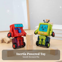 Rotate Change Collision Transforming Car No Battery Needed 2 in 1 Deformation Car Toy Sturdy ABS Material for Preschool, Indoor, Home