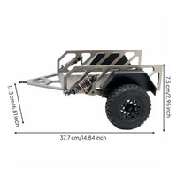 1/10 Scale Crawler Trailer DIY Compatible Hobby Accessory