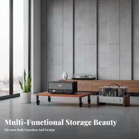 Stable Support Multi-Tier Amplifier Stand Sturdy Construction Multi-Tier AV Media Stand Thickened and Reinforced High-Fidelity Audio Rack Heavy Duty for Audiophiles