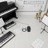 Fast Rebound Universal Sustain Pedal Non-Slip Design Digital Piano Foot Pedal Long-Lasting Construction Musical Instrument Accessory 6.5mm Standard Connector for Pianists, Music Producers, Home Practice, Stage Performance, Studio Recording