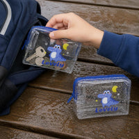Transparent Waterproof Zipper Pouch for Keys, Cards, and Small Items