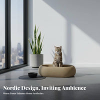 Multistep Feline Tree Includes Sharpening Posts Oval Feline Elevated Lounger with Ladder Space-Efficient Design Climbing Feline Climber for Felines