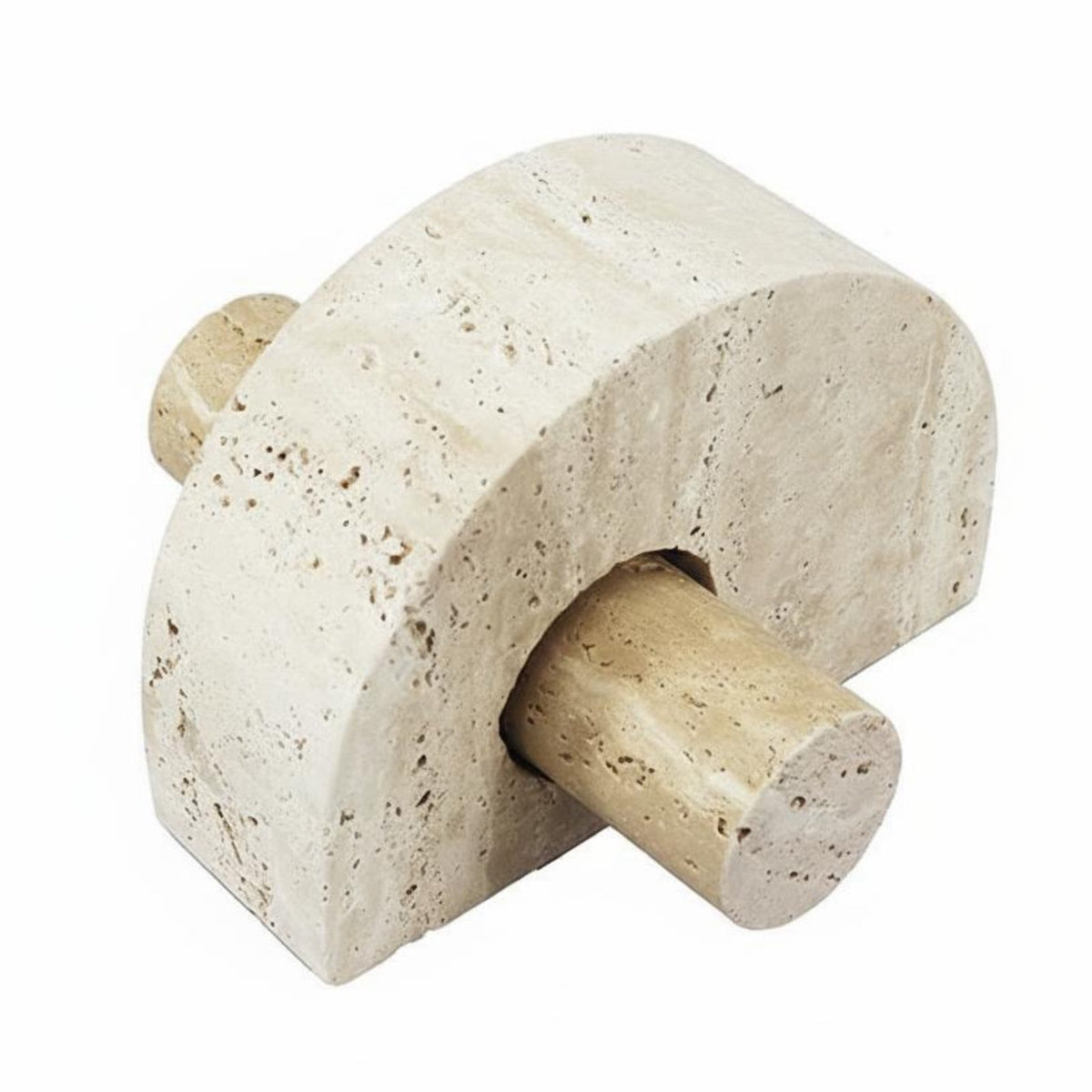 Marble Ornament Handcrafted Stone Abstract Ornament Low-Maintenance Modern Rock Sculpture for Office, Living Room