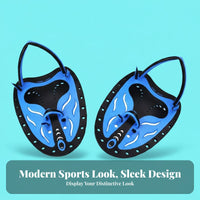 2 Pieces Improves Technique Swimming Hand Paddles Builds Upper Body Strength Swim Paddles Ergonomic Design for Swimmers, Kids, Pool Exercise