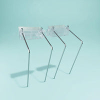 2 Pieces Fits Rimmed & Rimless Tanks Aquarium Light Mounting Bracket Flip-up Design Clamp-on Light Bracket Easy Installation Aquarium Lamp Support Stand for Paludarium