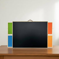Non-Slip Felt Surface Wooden Jigsaw Organizer Table Solid Wood Frame Adjustable Jigsaw Board with Drawers for Families