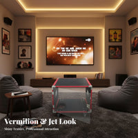 Heavy-Duty Construction 6U Rack Mount Enclosure Reinforced Corners 6U Portable Audio Cabinet coilLoaded Handles Flight Case Lockable Door for Home KTV Enthusiasts, Musicians, Event Technicians, Live Events, Music Venues, Concerts, Touring