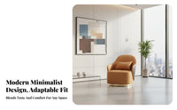 Modern design Upholstered Tub Chair dense Foam Seat Reception Furniture Enveloping Design Conversation Set Plush Fabric for Hotel Managers, Business Owners, Interior Designers, Office, Lounge, Waiting Room, Bedroom