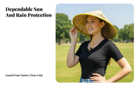 Sun Protection Conical Bamboo Hat Traditional Design Pointed Bamboo Hat water-resistant Woven headwearwear Handmade for entertainers, Outdoor Workers, Stage Performances, Gardening, Cultural ventilation fabrics, Photo Shoots
