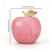 Decorative Fruit with Gold Stem Brushed Fruit Contemporary Design Figurine for Entryway Cabinet, Bookshelf