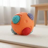 Textured Grip Ball Easy to Hold Infant Hand Grasp Toy Bright Colors Press Balls for Infants