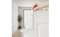2 Pieces Foldable over-the-Door Hooks Space-Saving over the Door Hanger Slim Versatile for Bathroom, Entryway