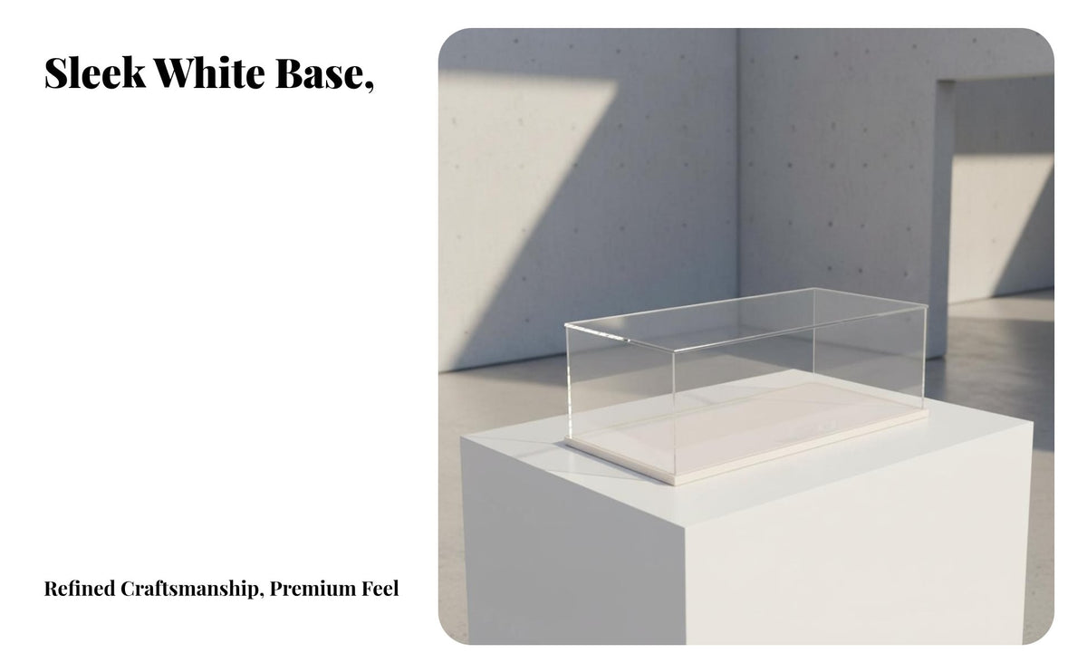 Acrylic Display Box High See-Through Quality Clear Acrylic Display Case Sturdy Construction Transparent Showcase Case for Collectors