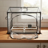Fungi Growing Tent Heat and Moisture Retention Fungi Grow Tent Indoor Mini Greenhouse Sturdy PE Material for Beginners