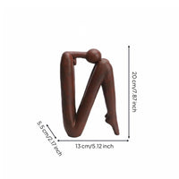 Abstract Human Statue Artistic Minimalist Table Figurine Shelf Display Modern Sculpture for Living Room, Entryway, TV Cabinet