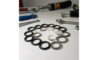 12 Pieces Replacement Hydraulic Jack Seals Circular Jack Sealing Rings Long-Lasting Gasket High Performance for DIYers