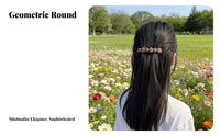 Matte Finish Barrette Korean Design Ponytail Holder Fastener Straight Coil Hair Fastener Secure Hold Minimalist Hair Accessory