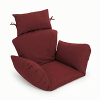 High-Back Hanging Chair Cushion Comfortable Egg Chair Cushion Luxurious Ergonomic