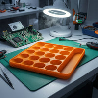 Silicone Organizer Tray Flexible Silicone Parts Tray Parts Organizer with Compartments Easy-to-Clean Low-Height for Technicians