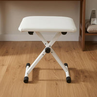 Keyboard Bench Height Adjustable Padded Cushion Folding Piano Stool