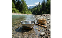 Portable Stainless Steel Gold Pan Rust-Proof Jewelry Washing Basin With Measurement Marks for Beginners, Hobbyists, Outdoor