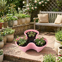 Strawberry Planter with Wheels, 6 Tiered Planter for Space Saving, Vegetable Planter and Outdoor Planters for Balcony Flower Bedding