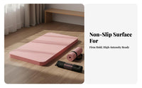 Shock Absorbing Extra Thick Exercise Mat High Density Exercise Mat Easy to Clean Non-Slip Workout Pad Tear-Resistant for Dancers, Women, Beginners, Home Use, Dance Practice