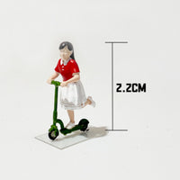 Hand Painted 1:64 Playground Model Detailed Children Playing Miniature for Desk Display