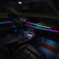 Plug and Play Interior Car Led Strip Lights RGB Car Interior Light with App Control Multicolor Ambient Light Kit with Handheld Controller Dynamic for Drivers, Dashboard, Door Trim, Footwell