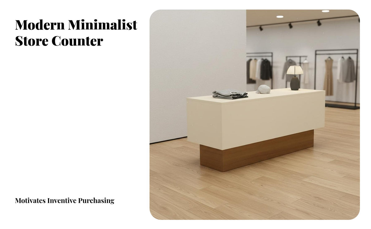 Clothing Store Island Table Modern Minimalist Design Boutique Center Display Multi-Compartment Storage Merchandise Display Counter for Shop Managers