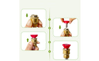 High-Pressure Washer Attachment with Interchangeable Nozzles Garden Hose Nozzle Cleaning Attachment Metal Cleaning Tool