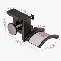 Headphone Stand Rotatable Design Display Clamp Headphone Hanger Curved Support Screen Side Headset Mount for Enthusiasts
