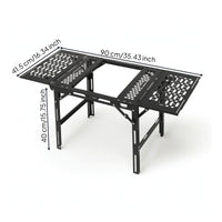 Compact Camping Table with Carry Bag Stable Table Sturdy Furniture Heavy-Duty for Campers, Overlanders, Picnic