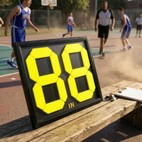High-Contrast Double-Sided Substitution Board Rigid Player Change Display Board Clear Numbers Manual Change Sign Plastic for Referees