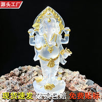 Thai Elephant God Statue Resin Craft Southeast Asian Style