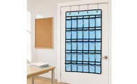 Transparent Pockets Hanging Classroom Pocket Chart Nonwoven Textile Classroom Pocket Chart PVC School Organizer Reinforced Eyelets for Teachers