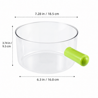 Water Ladle 400ml, Bath Ladle with Handle, Water Dipper 18.5x16cm, Rinse Cup for Bathing & Dispensing