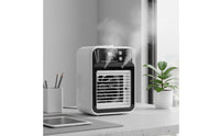 Twin Spray Mist Air Cooler Rapid Cooling Mini Air Cooler Compact Size Misting Fan Lightweight for Students, Office Workers, Dorm Room, Desk