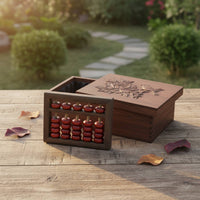 5-Rod Chinese Abacus Vintage Abacus with Gift Box Calculating Tool for Collectors, Home Decor