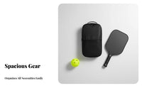 Adjustable Shoulder Strap Pickleball Paddle Bag Portable Pickleball Equipment Case Large Capacity for Outdoor, Travel