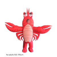 Inflatable Costume Funny Costume with Huge Pincers Colorful for Adults, Parties