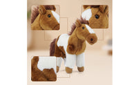 Horse Stuffed Toy Standing Horse Stuffed Animal Soft Cute for Children, Pretend Play, Nursery Decor