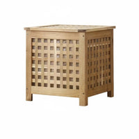 Japanese aesthetic Square End Table with Shelf Space-Saving Square Accent Table Multi-Functional Nightstand Multipurpose for Small Apartment Dwellers, Homeowners, Students, Living Room, Bedroom, Guesthouse, Entryway