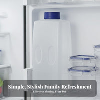 Fridge Door Water Jug Leakproof Pitcher with Lid Leak-Resistant Large Capacity Water Carafe for Families, Refrigerator, Picnic