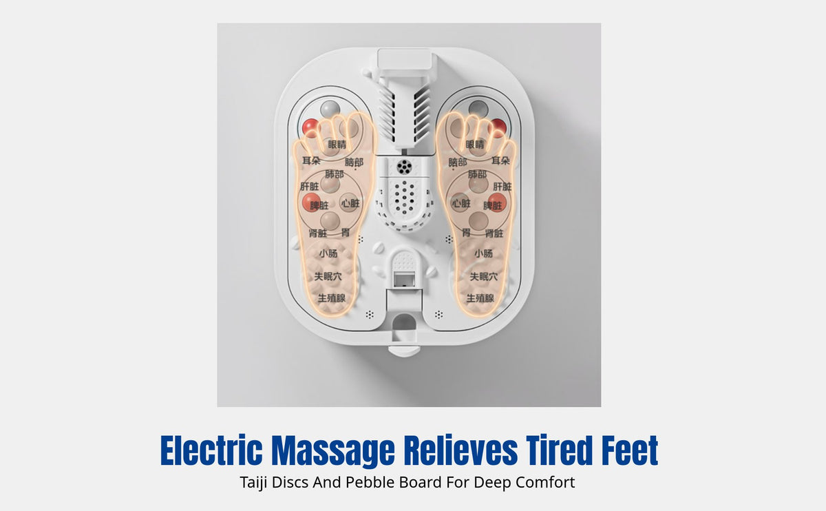 Foot Spa Basin, Heated Automatic Deep Soak, Adjustable Temperature, Home Use
